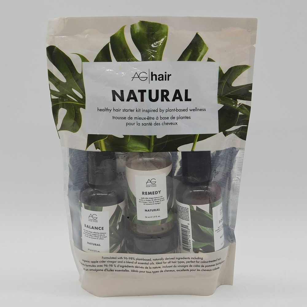 AG Hair Natural Starter Kit Boost, Remedy, Balance, Dry Lift, Rosehip Balm